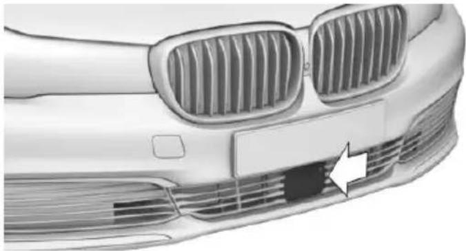 BMW 750Li xDrive (2015) - Radar sensors - 1