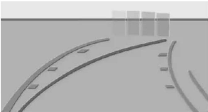 BMW 750Li xDrive (2015) - Parking using pathway and turning radius lines - 1
