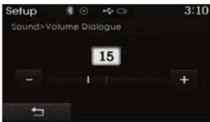 Setup 3:10 Sound>Volume Dialogue 15 - 1 +