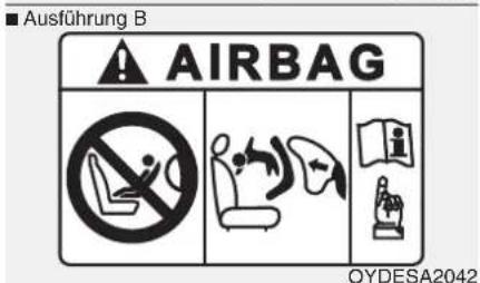 Ausführung B AIRBAG NO SHOWN OYDESA2042