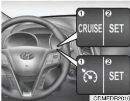 HYUNDAI Sante Fe (2015) - TEMPOMAT (AUSSTATTUNGSABHÄNGIG) - 1