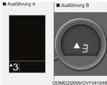 HYUNDAI Sante Fe (2015) - Schaltanzeige Schaltgetriebe (ausstattungsabhängig) - 1