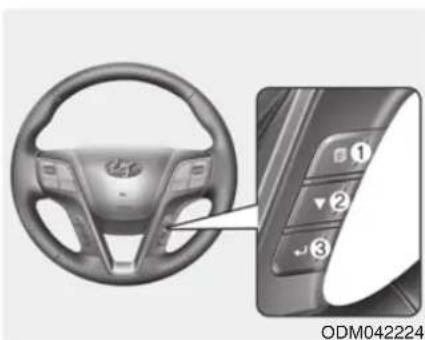 HYUNDAI Sante Fe (2015) - Handhabung des Kombiinstruments - 3