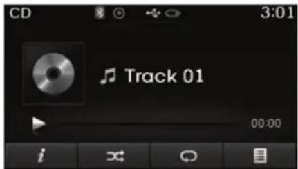 CD 3:01 Track 01 00:00 i