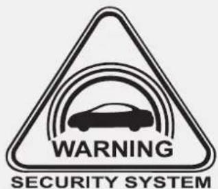 WARNING SECURITY SYSTEM