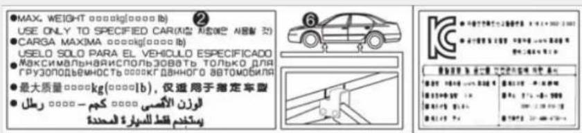 HYUNDAI Sante Fe (2015) - Aufkleber Wagenheber 1. Modellbezeichnung - 2