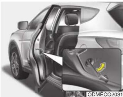 HYUNDAI Sante Fe (2015) - Geschwindigkeitsabhängige Türverriegelung (ausstattungsabhängig) - 1