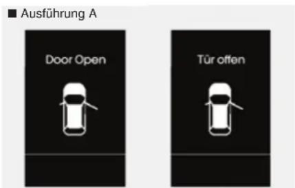 Ausführung A Door Open Tür offen
