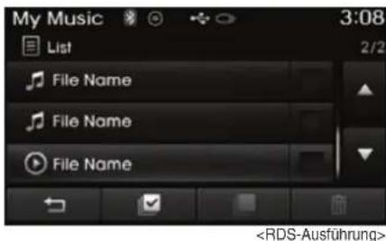 My Music 3:08 List 2/2 File Name File Name File Name