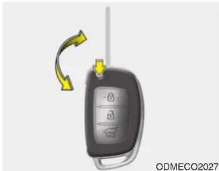 HYUNDAI Sante Fe (2015) - Bedienung der Zentralverriege- lung mit Fernbedienung - 1