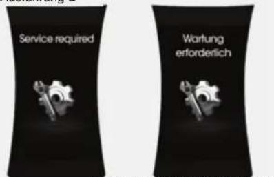 Service required Wartung erforderlich