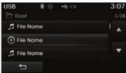 USB 3:07 Root 1/38 File Name File Name File Name
