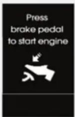Bremse betät, für Motorstart