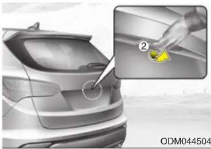 HYUNDAI Sante Fe (2015) - VORSICHT - Laderaum - 2