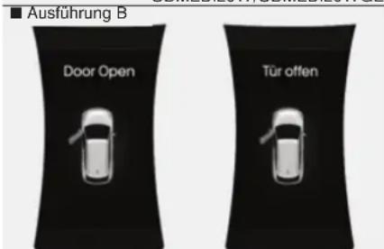 Ausführung B Door Open Tür offen