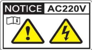 NOTICE AC220V i