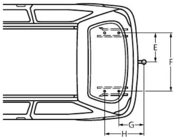 FORD Fiesta (1997) - BEFESTIGUNGSMASSE FÜR ANHÄNGEKUPPLUNGEN - 3