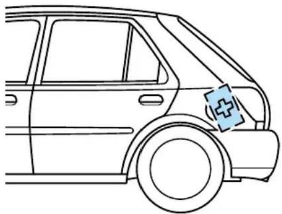 FORD Fiesta (1997) - Halterung Gepäcknetz (Courier) - 2