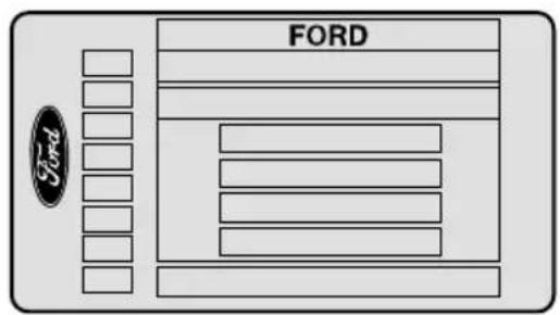 FORD Fiesta (1997) - Fahrzeug-Typenschild - 1