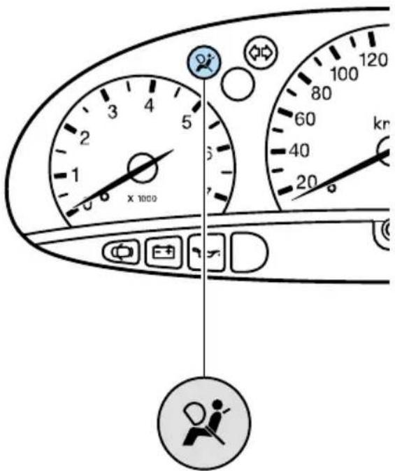 FORD Fiesta (1997) - Airbag-Kontrolleuchte - 1