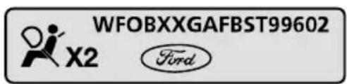FORD Fiesta (1997) - Fahrzeug-Identifizierungs-No - 2
