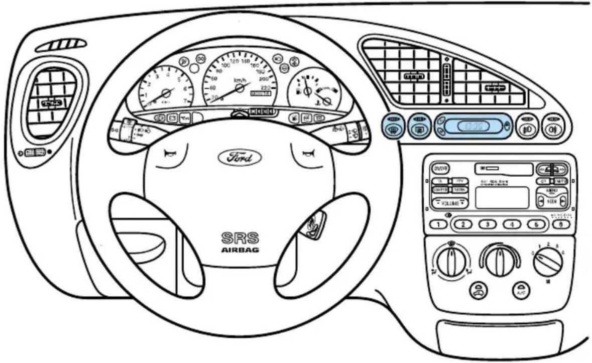 FORD Fiesta (1997) - Bedienung - 1