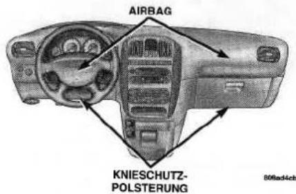 Chrysler Voyager (2001) - Zusätzliches Rückhaltesystem für Fahrer und Beifahrer - Airbag - 1