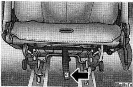 Chrysler Voyager (2001) - Hintere Einzelsitzanlage mit Einstieghilfe (Rear Quad Fold & Tumble™) - Sitz ausbauen - 3
