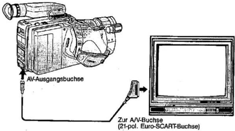 AV-Ausgangsbuchse Zur A/V-Buchse (21-pol. Euro-SCART-Buchse)