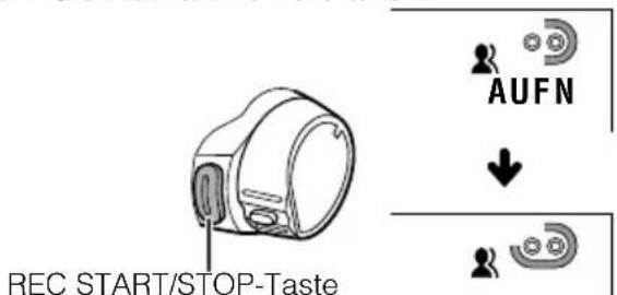 REC START/STOP-Taste, AUFN
