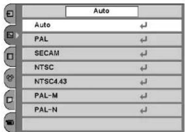 Auto Auto PAL SECAM NTSC NTSC4.43 PAL-M PAL-N