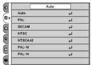 Auto Auto PAL SECAM NTSC NTSC4.43 PAL-M PAL-N