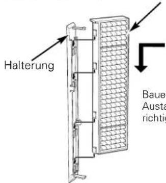 Halterung Bauer Austa richtig