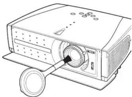 SANYO PLV-Z2 - Reinigen des Objektivs - 1