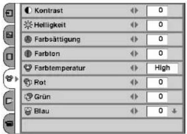 Kontrast Helligkeit Farbsättigung Farbton Farbtemperatur Rot Grün Blau
