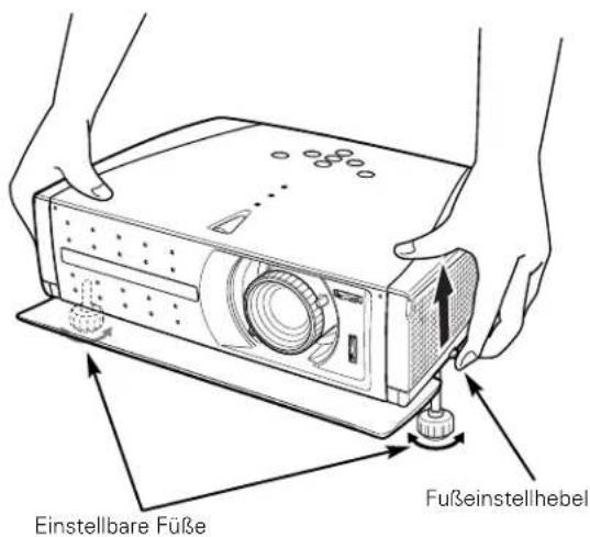 Einstellbare Füße Fußeinstellhebel