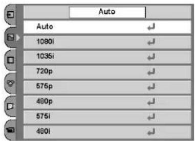 Auto Auto 1080i 1035i 720p 575p 480p 575i 480i