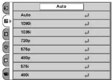 Auto Auto 1080i 1035i 720p 576p 480p 575i 480i