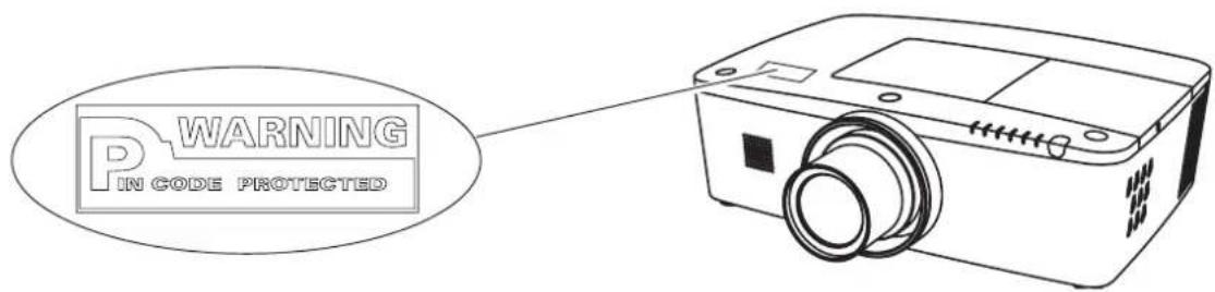 SANYO PLC-XM150 - Logo PIN Code-Sperre Nr. - 2