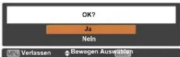 OK? Ja Nein Verlassen Bewegen Auswählen