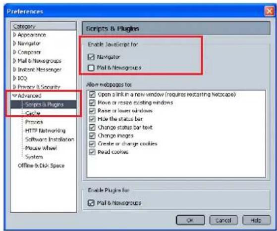 SANYO PLC-XM150 - JavaScript-Einstellung - 1
