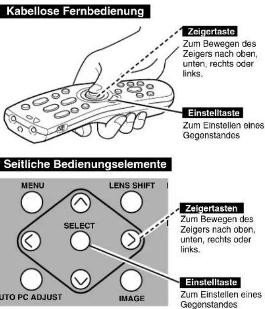 SANYO PLC-XF45 - Auswahl eines Gegenstandes - 1
