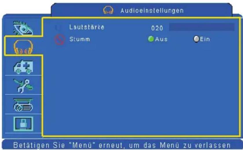 Kindermann KX 3460W - Audiomenü - 1