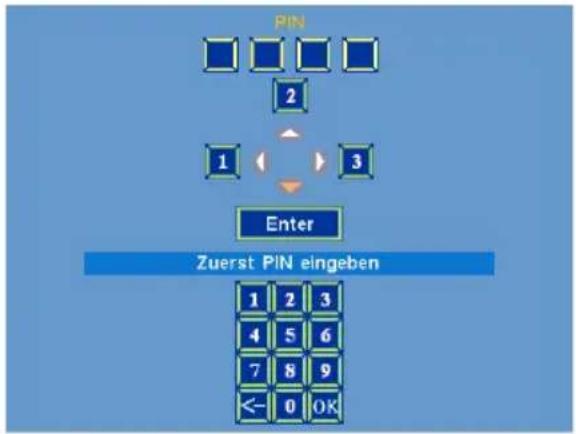 Kindermann KX 3450 - Eingeben des PIN-Codes - 1
