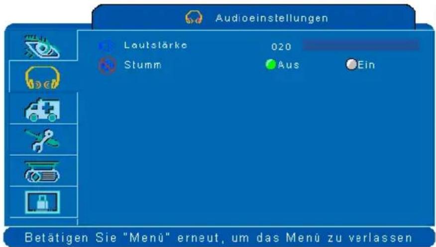 Kindermann KX 3300 - Audiomenü - 1