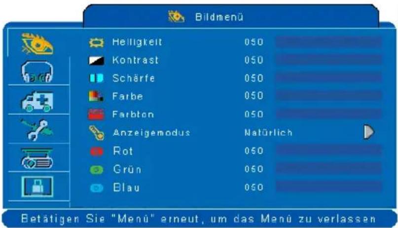 Kindermann KX 3300 - Bildmenü - 1
