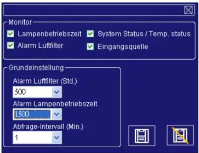 Kindermann KX 3250W - Projektor-Einstellungen - 2