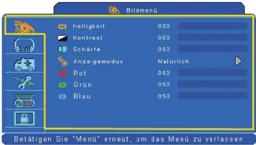 Kindermann KX 3200 - Bildmenü - 1