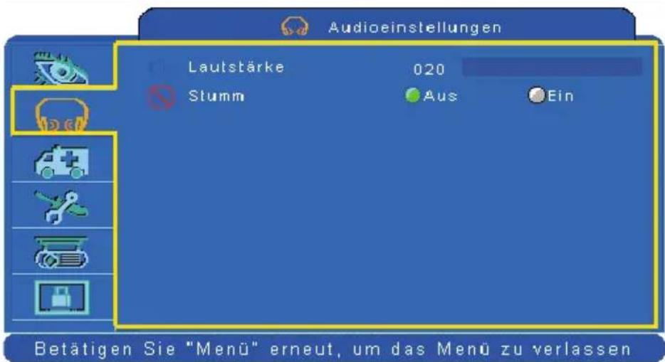 Kindermann KX 3200 - Audiomenü - 1