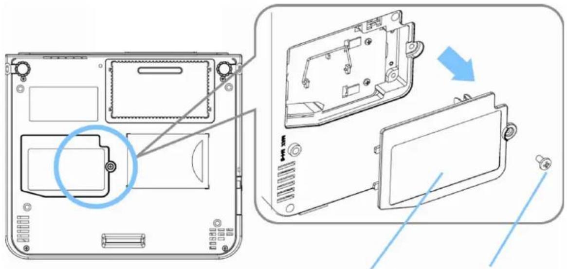 Kindermann KX 2955 - Auswechseln der Projektionslampe - 1
